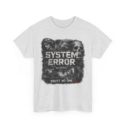System Error T-Shirt – No Signal | Trust No One | Cyberpunk Streetwear