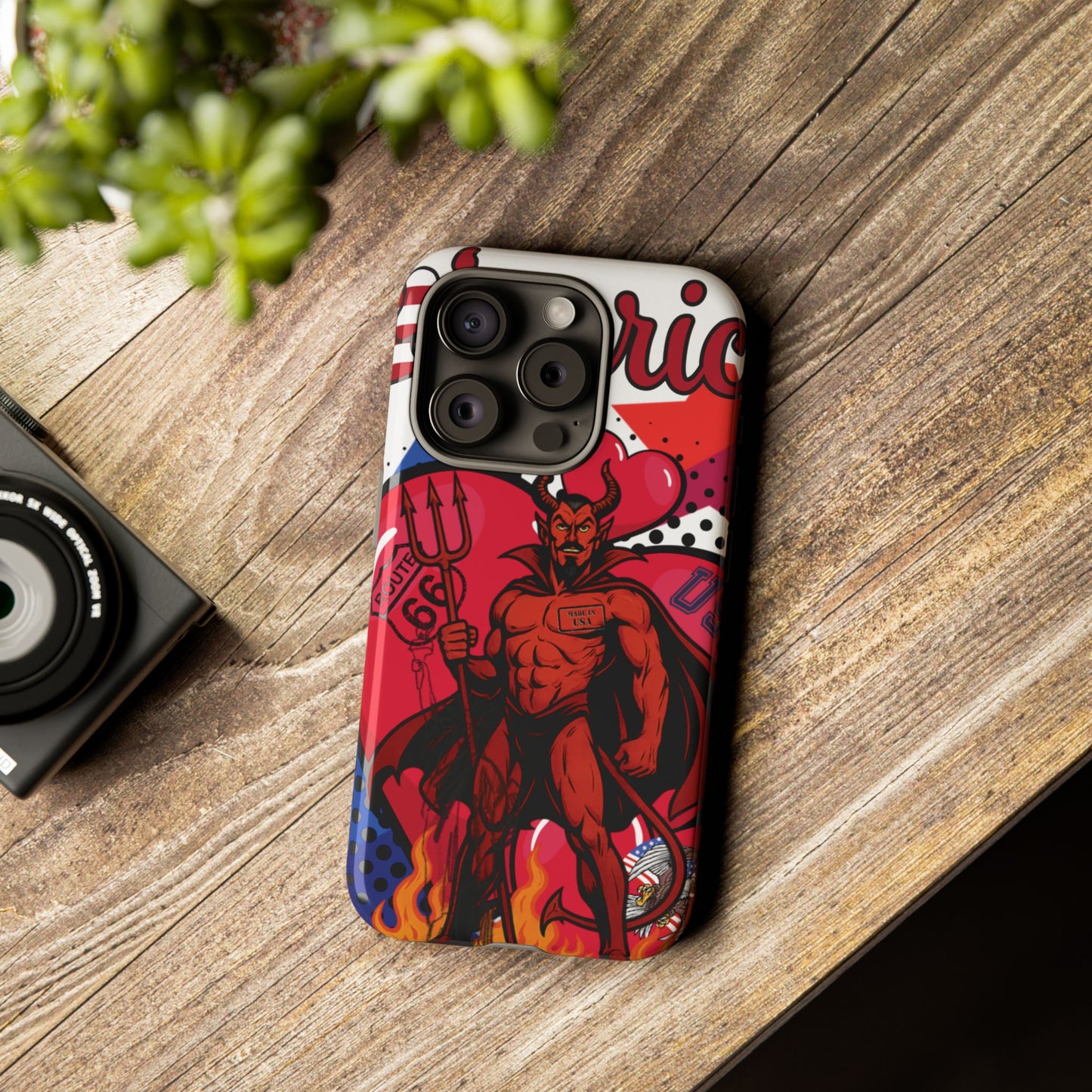 "From Hell with Love - Made in USA" phone case straight from hell