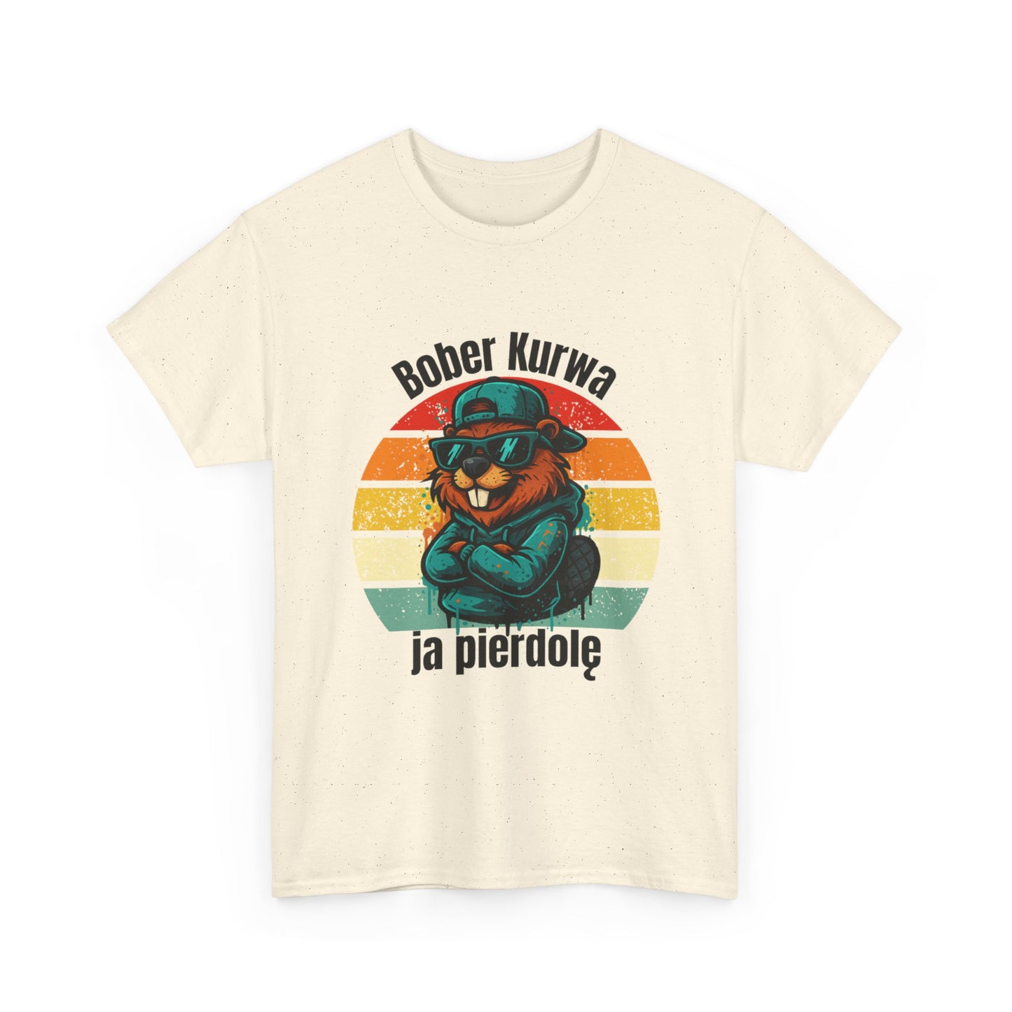 Street-Art Biber T-Shirt – Urban Cartoon mit Sonnenbrille & Hoodie