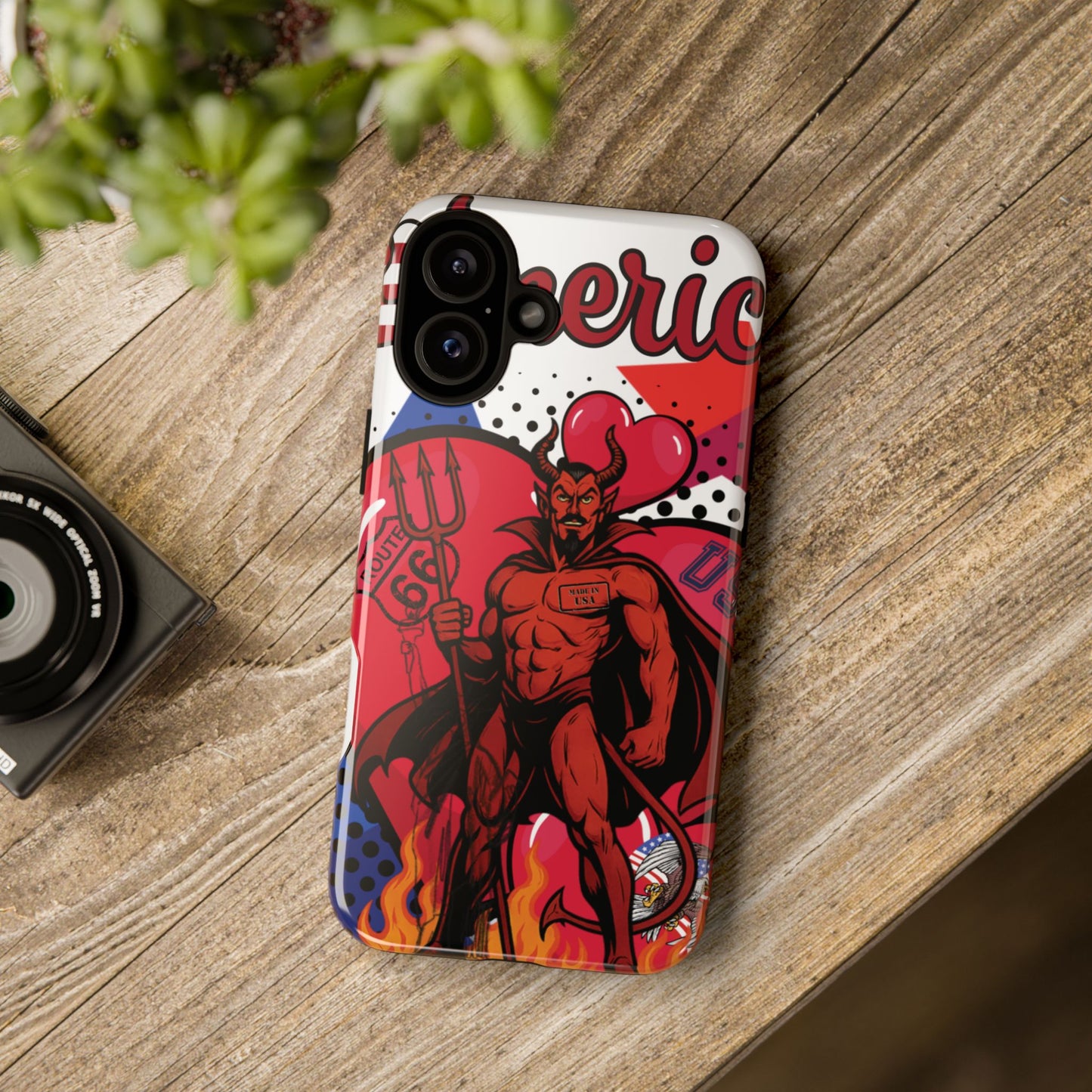 "From Hell with Love - Made in USA" phone case straight from hell
