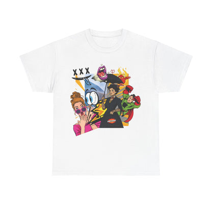 Cartoon Chaos – Pop Art T-Shirt