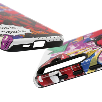 🔥 „To jest Sparta!” – Etui na telefon Pop Art Devil