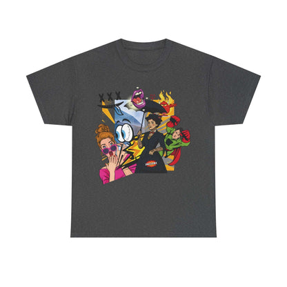 "Cartoon Chaos – Pop-Art T-Shirt Explosion"