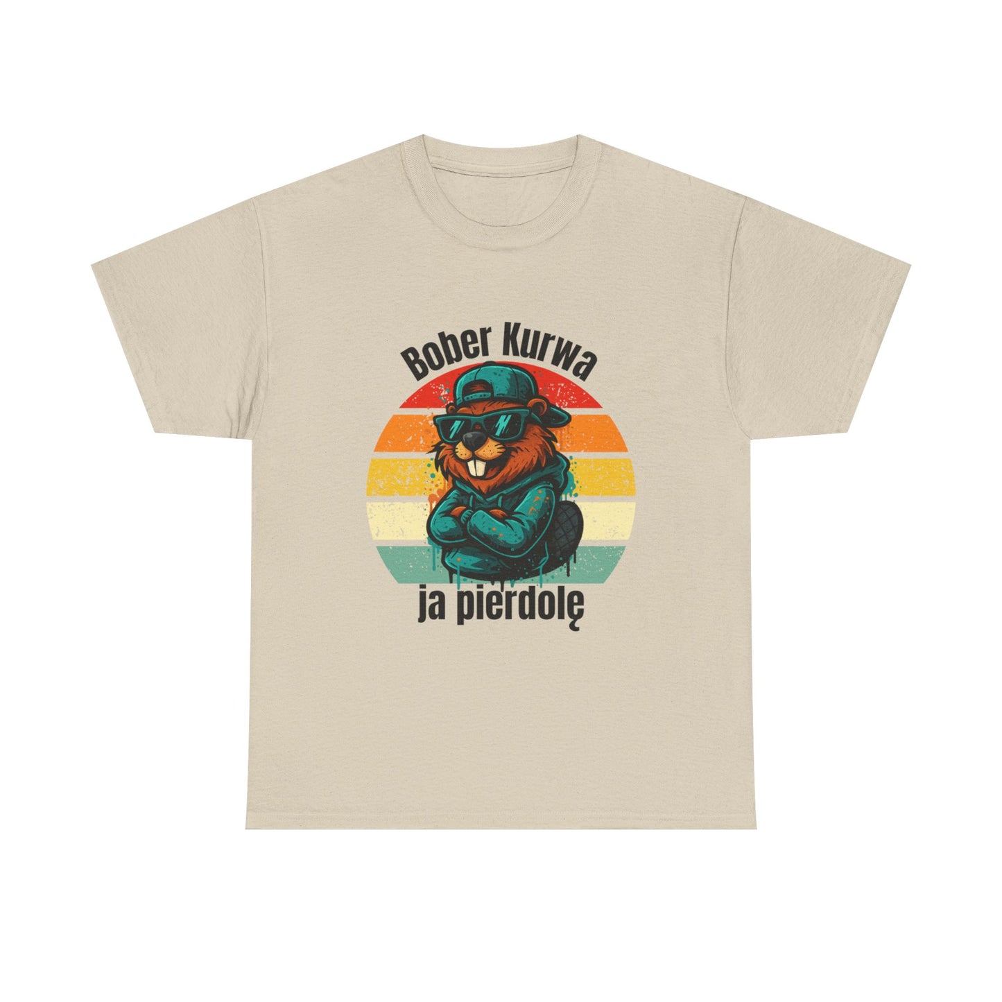 Street-Art Biber T-Shirt – Urban Cartoon mit Sonnenbrille & Hoodie