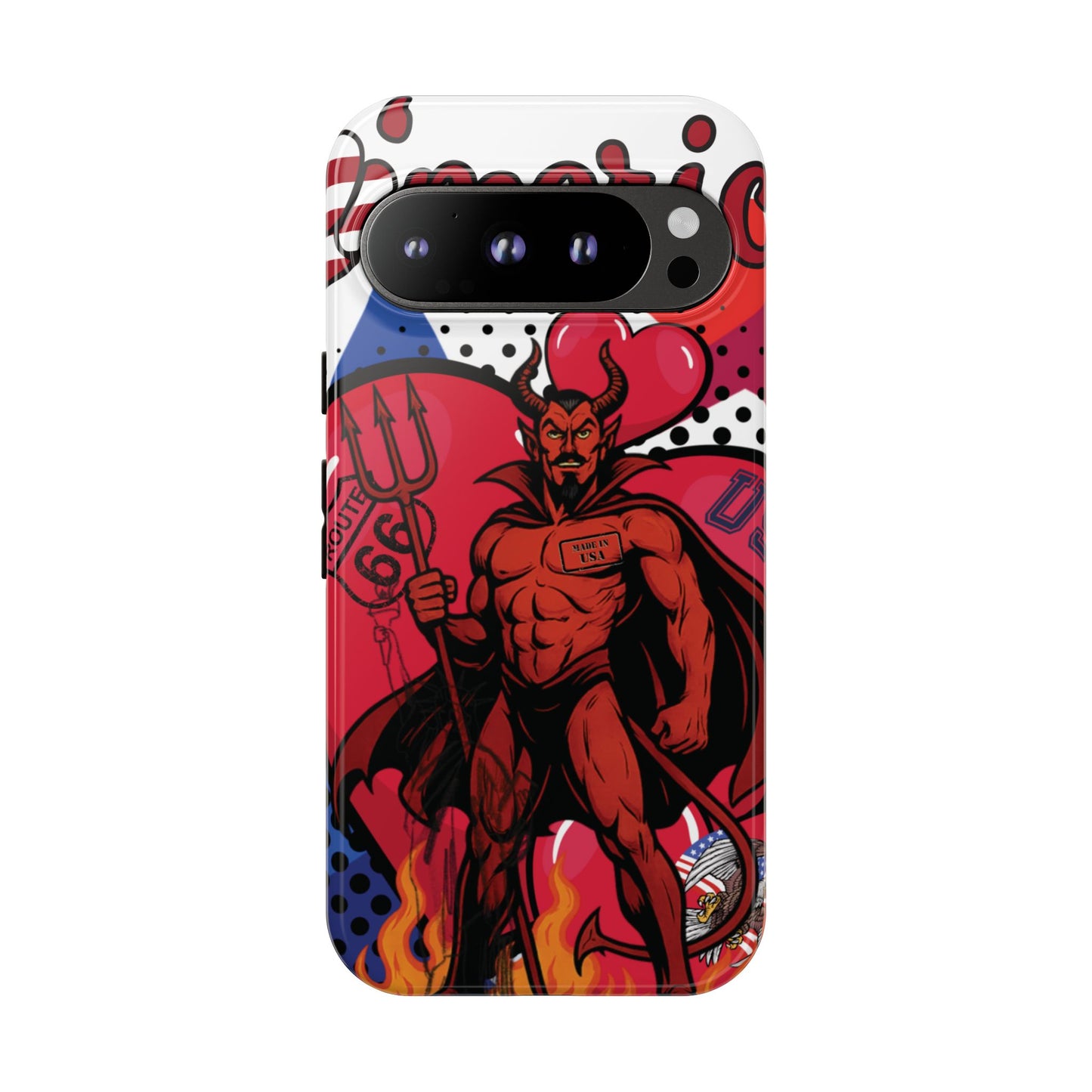 "From Hell with Love - Made in USA" phone case straight from hell
