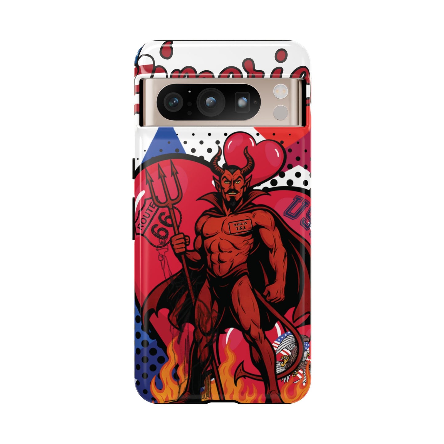 "From Hell with Love - Made in USA" phone case straight from hell