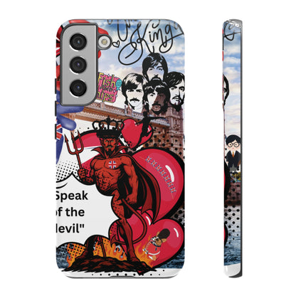 “Speak of the Devil” – Britpop meets Prince of Hell Phone Case