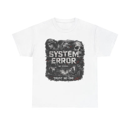 System Error T-Shirt – No Signal | Trust No One | Cyberpunk Streetwear