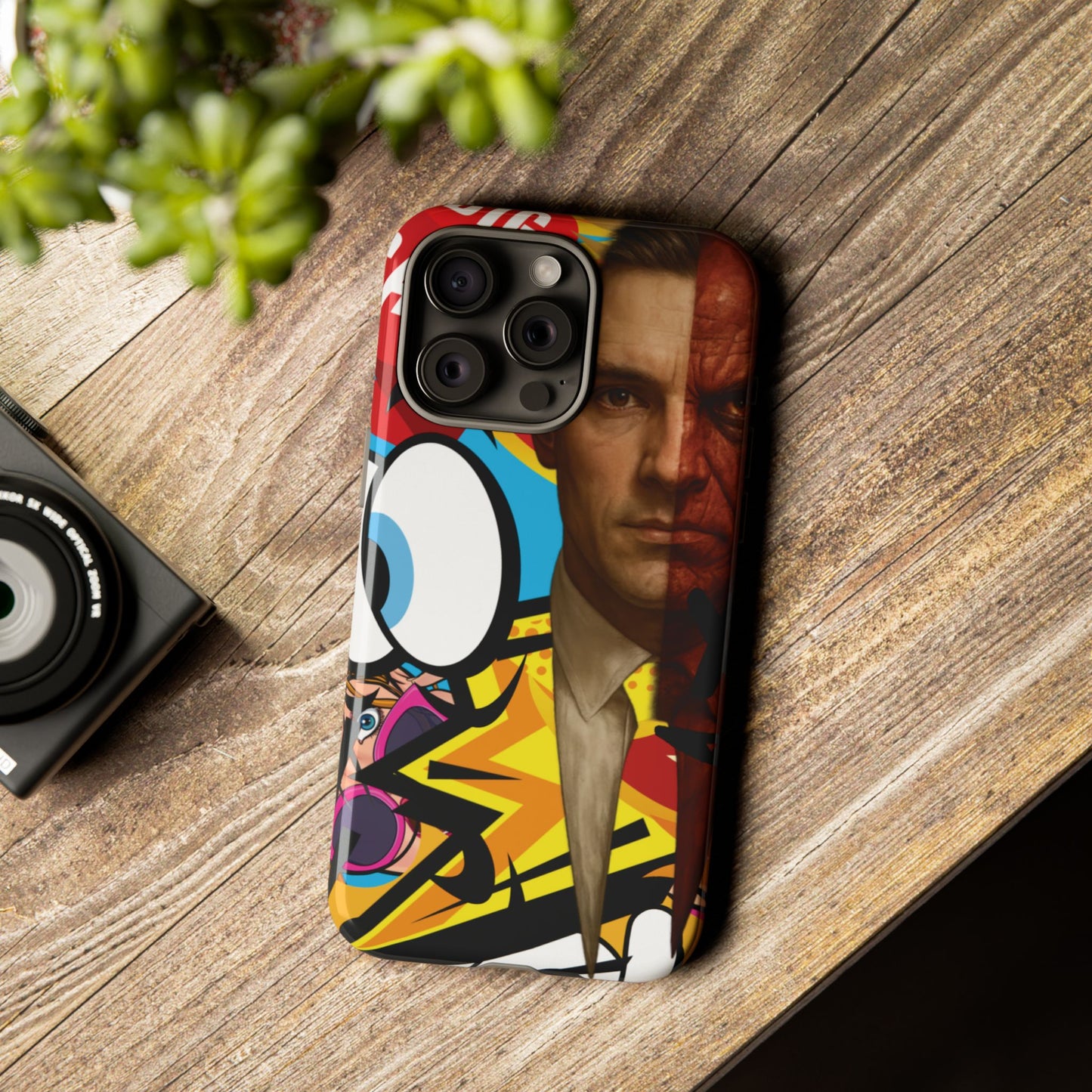 "Between Madness &amp; Temptation" – Devilishly good Pop Art phone case