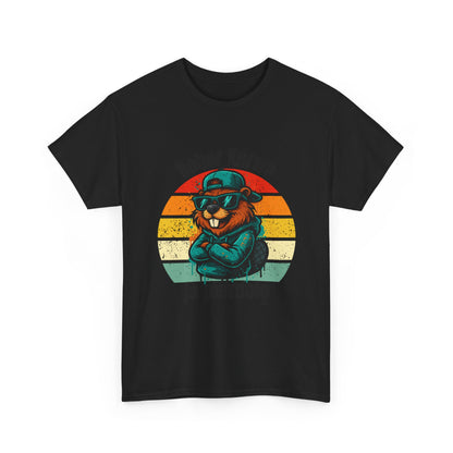 Street-Art Biber T-Shirt – Urban Cartoon mit Sonnenbrille & Hoodie