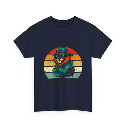 Street-Art Biber T-Shirt – Urban Cartoon mit Sonnenbrille & Hoodie