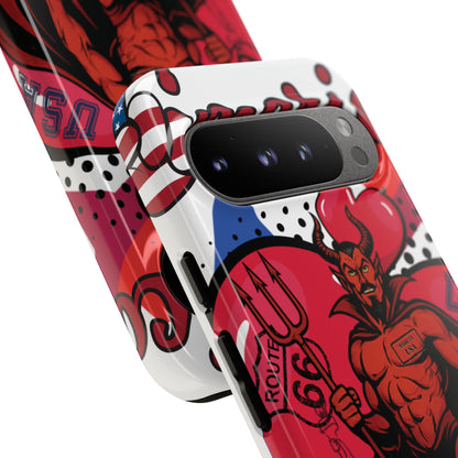"From Hell with Love - Made in USA" phone case straight from hell