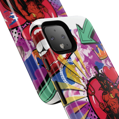 🔥 „To jest Sparta!” – Etui na telefon Pop Art Devil