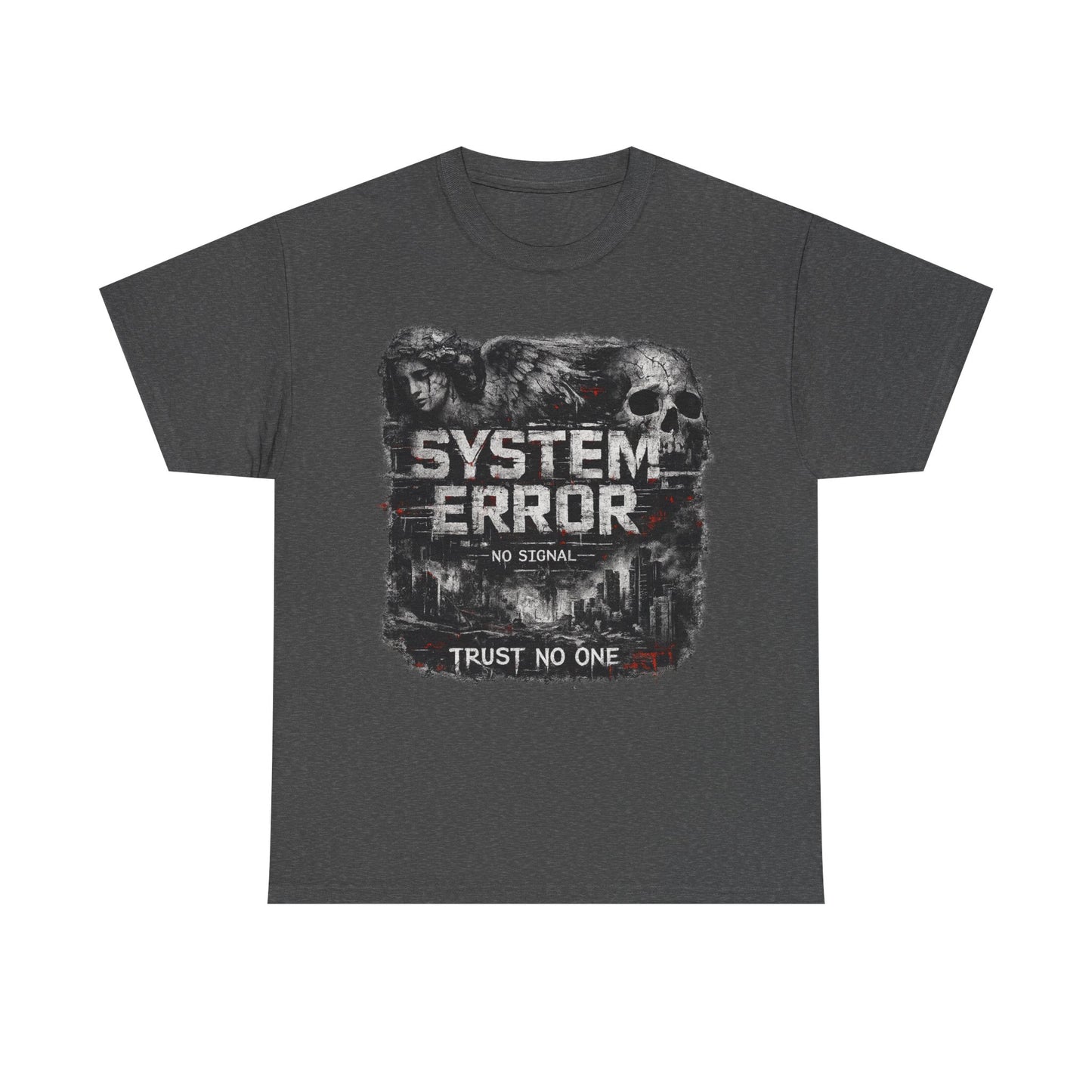 System Error T-Shirt – No Signal | Trust No One | Cyberpunk Streetwear