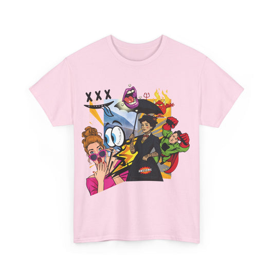 Cartoon Chaos – Pop-Art T-Shirt