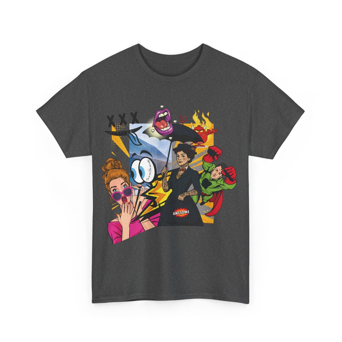 Cartoon Chaos – Pop Art T-Shirt