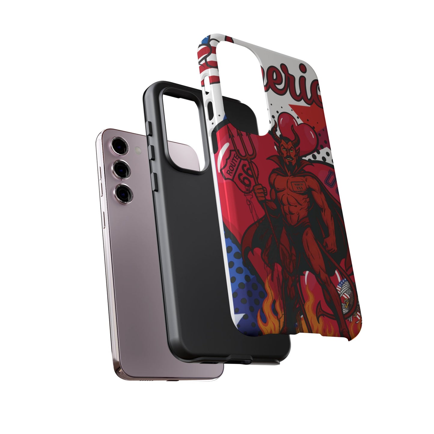 "From Hell with Love - Made in USA" phone case straight from hell