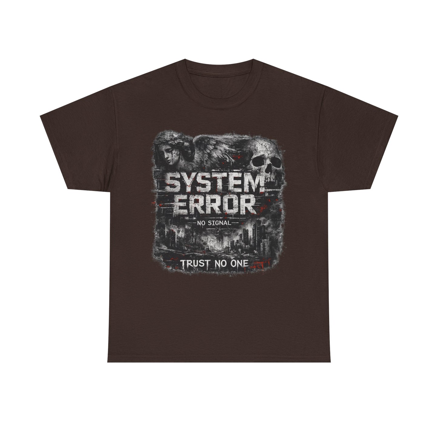 System Error T-Shirt – No Signal | Trust No One | Cyberpunk Streetwear