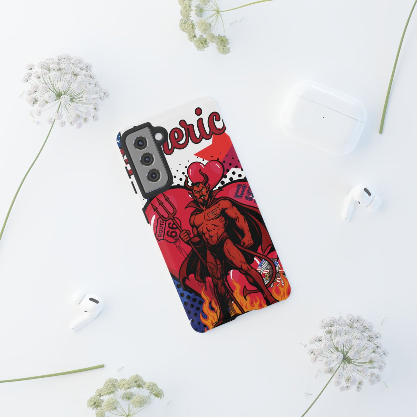 "From Hell with Love - Made in USA" phone case straight from hell