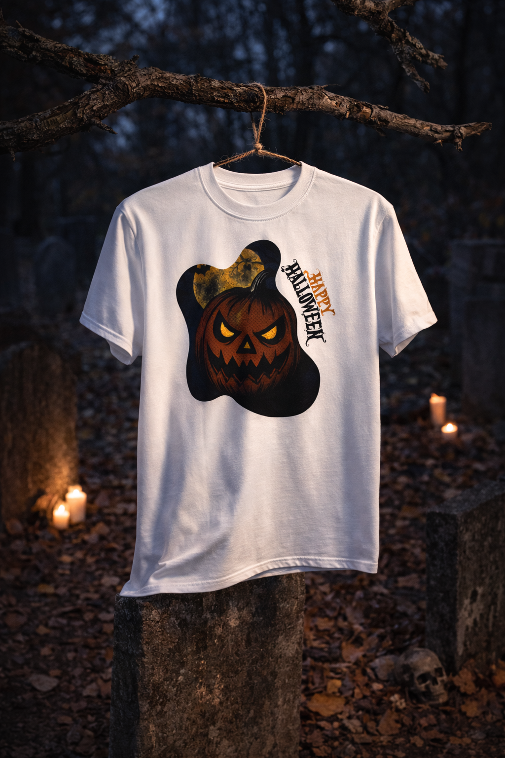Halloween Pumpkin T-Shirts – Limited Retro Horror Edition | FreshFox Design