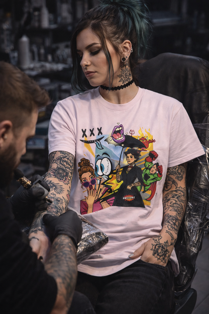 Cartoon Chaos – Pop Art T-Shirt